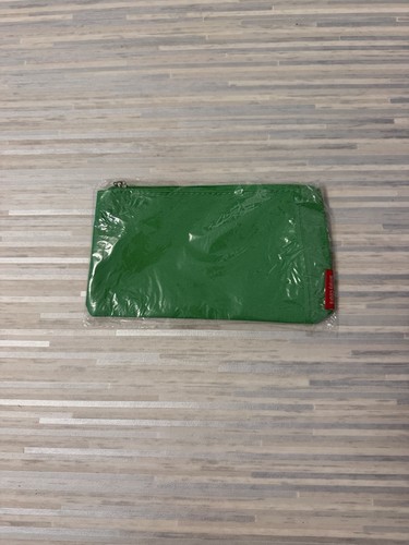 Green canvas zipper - zipper, pouch