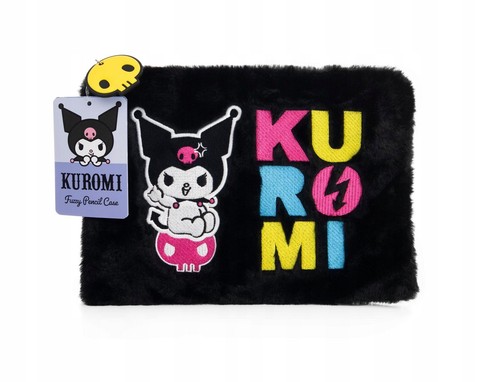 Kuromi plush pencil case - plush,