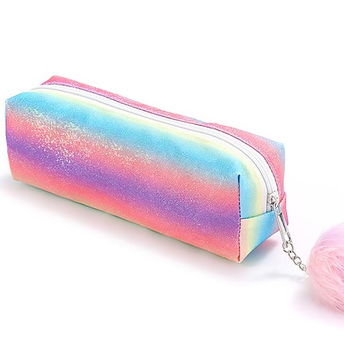 Glitter preppy pencil case - glitter,