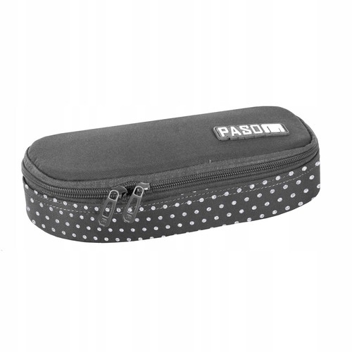 Pencil case youth grey dotted - pencil,