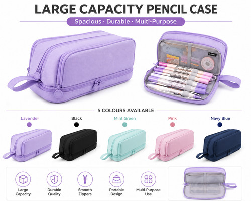Large capacity pencil case - pencil,
