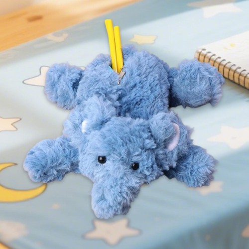 Plush elephant pencil case - plush,